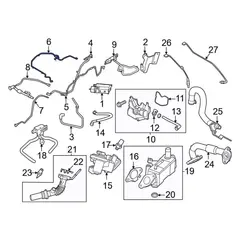 Evaporative Emissions System Lines Connecting Hose - 2.5L