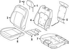 Seat Cushion Foam Pad <br>Foam for Adjust Duct Side air bag (XL, XLT)