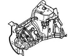 Suspension Strut Tower Fender Apron - Right, Front