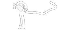Water Tube Radiator Coolant Hose - Outlet