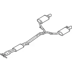 Exhaust Muffler Converter - 3.5L