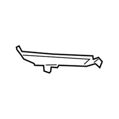 Grille Molding - Right, Front