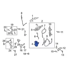 Door Latch - Right, Front