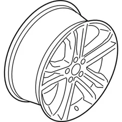Wheel Rim <br>A / of a vehicle, which may or not come with tire mounted to it 18 X 8 Polished Alum