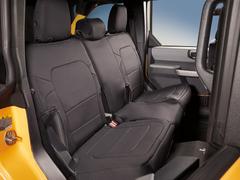 Coverking Neoprene Rear Seat Covers w/o Armrest in Black