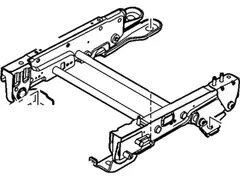 Seat Frame Cushion And Spring Track - Rear