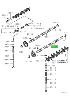 CAMSHAFT,INLET 1