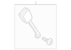 Seat Belt Receptacle - Rear