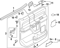 Door Interior Trim Panel - Rear