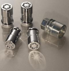 Chrome Plated Wheel Locks for Exposed Lugs