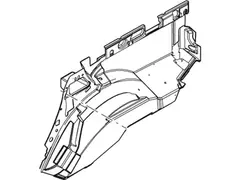 Quarter Panel Insulator Wheelhouse - Right, Rear (Regular Wagon)
