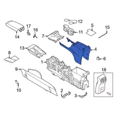 Console Compartment Panel Insert