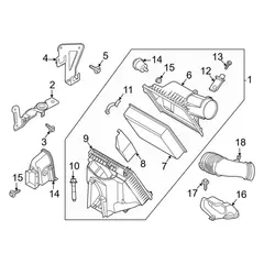 Air Cleaner Filter and Housing - 6.7L