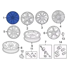 Wheel Rim 19 X 8 Premium Painted Alum 2