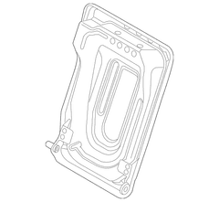 Seat Back Retaining Frame - Right, Rear