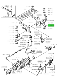 STAY,EXHAUST MUFFLER 1