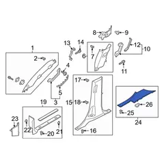 Plate Scuff Sill Door <br>Door rivet