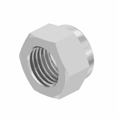 Nut 3/8-24 Hexagon CAD