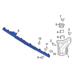 Light Bar Lens And Reflector - Rear (BEV)