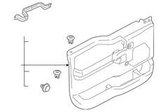 Door Interior Trim Panel - Left, Front