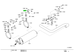 BRACKET,EXHAUST MUFFLER 1