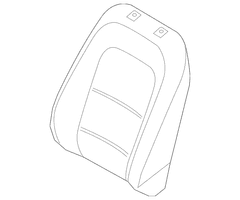 Seat Back Cushion Cover - Right, Front
