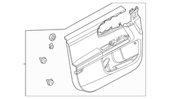 Panel Door Trim - Left, Front, Lower (XLT)