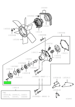 STUD,WATER PUMP INR 1