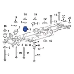 Body Mount Cushion Insulator - Upper