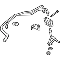 Automatic Transmission Oil Cooler Hose Tube - 2.7L (AT)