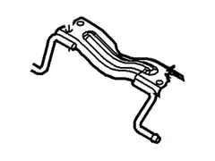 Exhaust System Hanger Bracket Floor Pan Reinforcement - Front