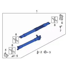 Drive Shaft Prop - Rear 5.0L