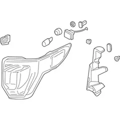 Tail Light Lamp - Left, Rear