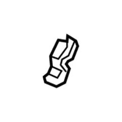 Folding Seat Latch Back - Right, Rear