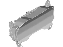 Instrument Panel Lens Fuel And Temperature Gauge Mask