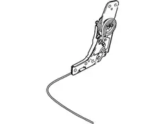 Folding Seat Latch Back - Rear