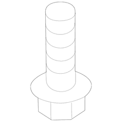 Seat Belt Lap and Shoulder - Rear, Center (Extended Wagon)
