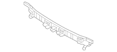 Bumper Impact Absorber Isolator - Front