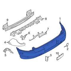 Bumper Cover - Rear, Outer