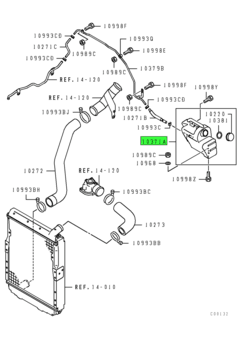 TANK ASSY,RADIATOR CONDENSER 1