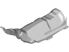Catalytic Converter Heat Shield Exhaust - 1.6L