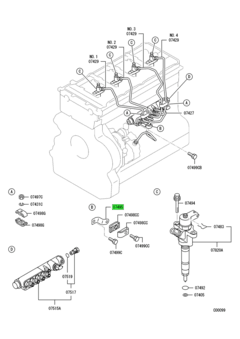 STAY,FUEL INJECTION TUBE 1