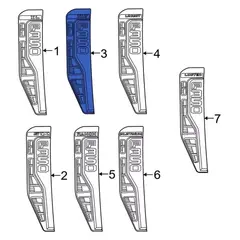 Fender Emblem Name Plate - Right, Front