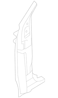 Body A-Pillar Reinforcement Door Hinge - Left, Inner