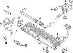 Temperature valve stud - 5.0L M8 X 16 M6 15, 15 (AT)