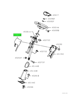 COVER,STEERING COLUMN 1