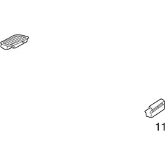 Quarter Panel Air Vent Grille - Left, Inlet