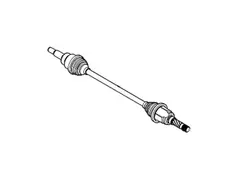 Cv Axle Joint Half Shaft - Left, Rear 3.7L (Low)