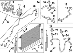 AIR CONDITIONING (A/C) Seal Condenser <br> Seal. Side - Left 5.0L