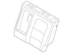 Seat Back Cushion Cover - Left, Rear